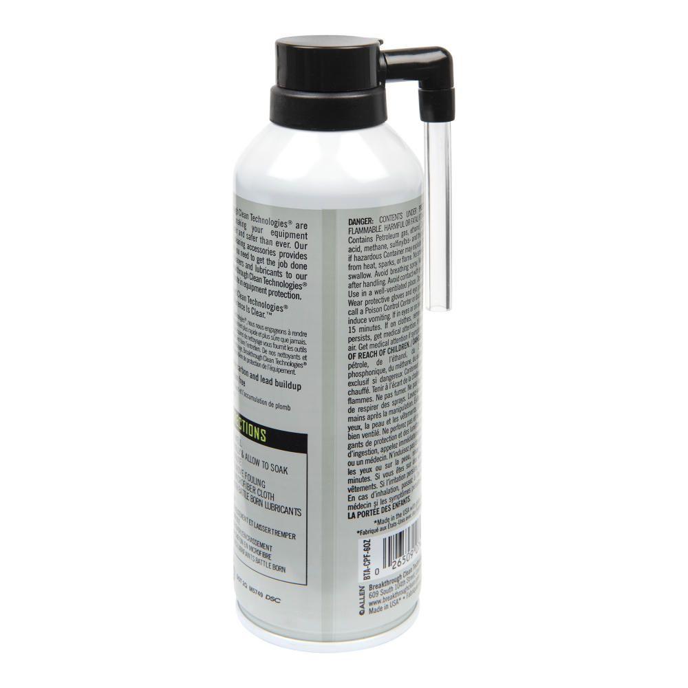 Breakthrough Clean Technologies Foaming Bore Cleaner 6 oz Clear Aerosol Picture of The Allen Company Inc. CARBON PRO FOAMING BORE CLEANER 6OZ