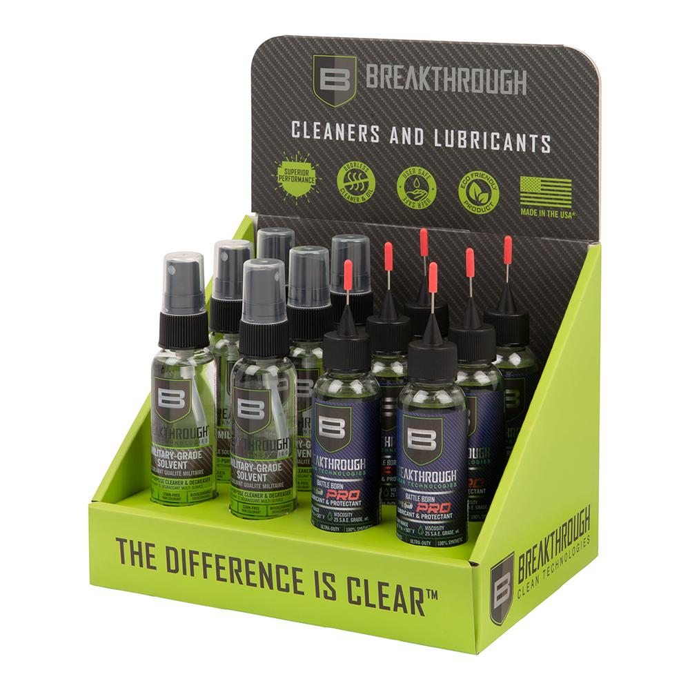 Allen Breakthrough Clean Technologies Cleaner and Lubricant Mini 12 Pack Display Picture of The Allen Company Inc. BCT CLEANERS AND LUBRICANTS 12 PACK DISPLAY