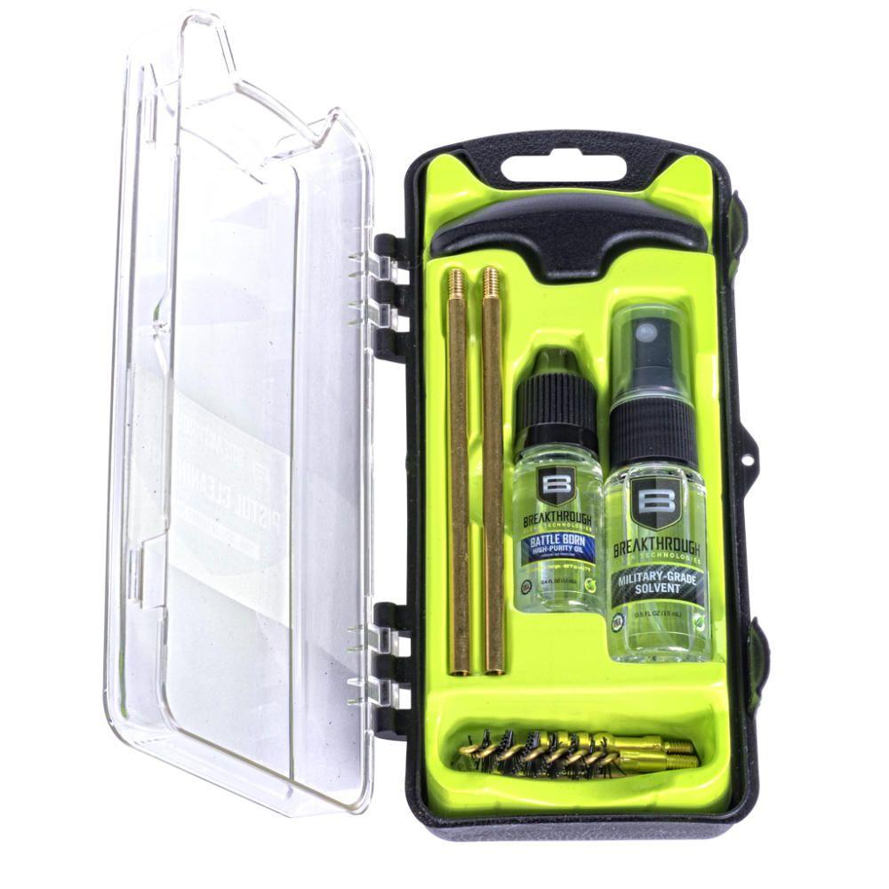 Breakthrough Clean Technologies Vision Series Pistol Cleaning Kit 357/.38 Cal and 9mm Picture of The Allen Company Inc. VISION SERIES HARD-CASE HANDGUN CLEANING KIT - .35 CAL / .38 CAL / 9MM
