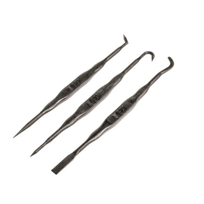 Breakthrough Clean Technologies Double-Ended Fiber Reinforced Polymer Picks 3/ct Picture of The Allen Company Inc. DOUBLE ENDED FIBER REINFORCED POLYMER PICKS - 3 PACK WITH VYNIL POUCH
