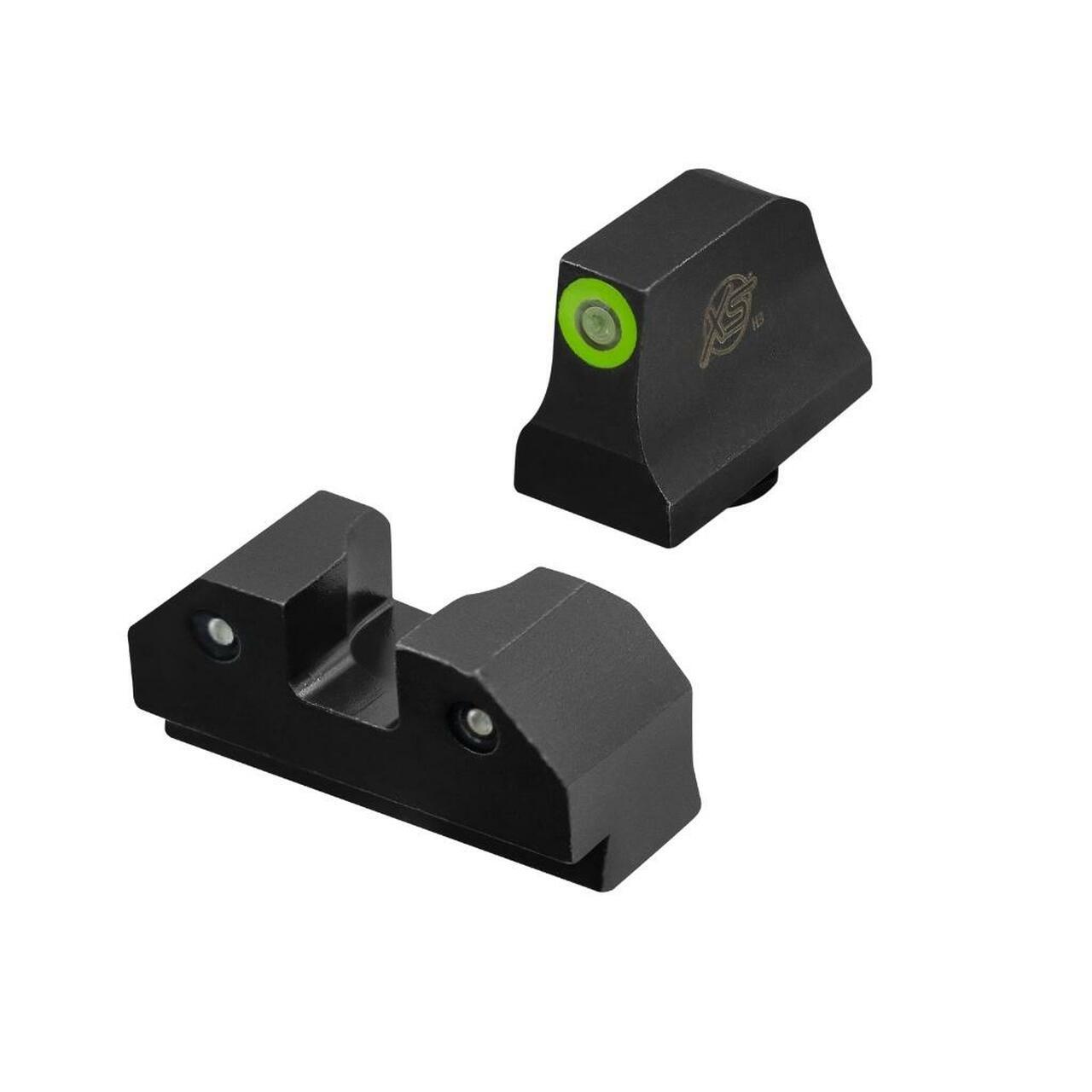 XS Sights R3D Night Sights Green for Glock Suppressor/RMR Height 42 43 43x and 48 Picture of Xs Sight Systems Inc. XS Sights R3D Night Sights Green - Glock Suppressor 43X & 48