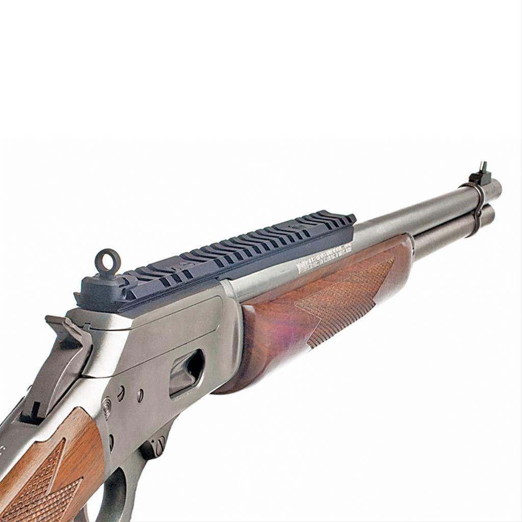 XS Sight Systems Lever Rail Ghost Ring - Marlin 1895 - Sights and Rail / Round Barrel Models Picture of Xs Sight Systems Inc. XS EXPRESS SIGHTS MARLIN 1895 LEVER RAIL W/F&R