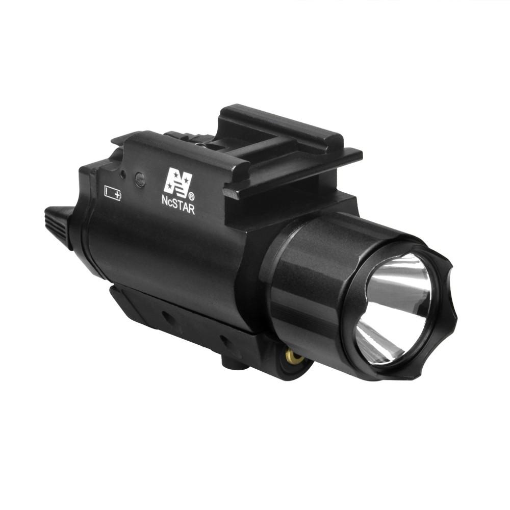 Picture of NcSTAR Inc. TACTICAL GREEN LASER SIGHT & 3W 150 LUMEN LED FLASHLIGHT W/WEAVER QR