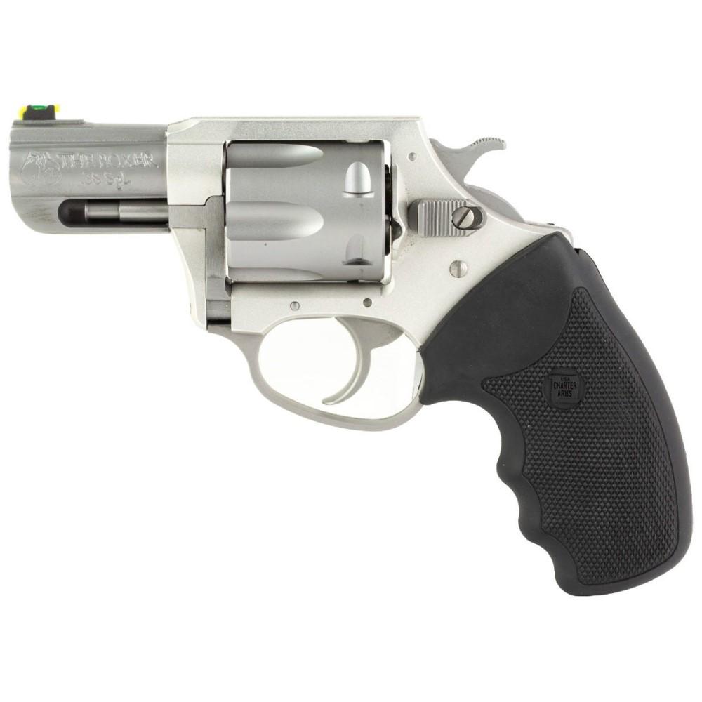 Charter Arms The Boxer Handgun .38 Spl 6rd Capacity 2.2" Barrel Silver with Black Grip - Refurb Picture of Charter Arms Undercover II.38 Spl Anodized/Stainless Steel 2.2in Brl Referb.