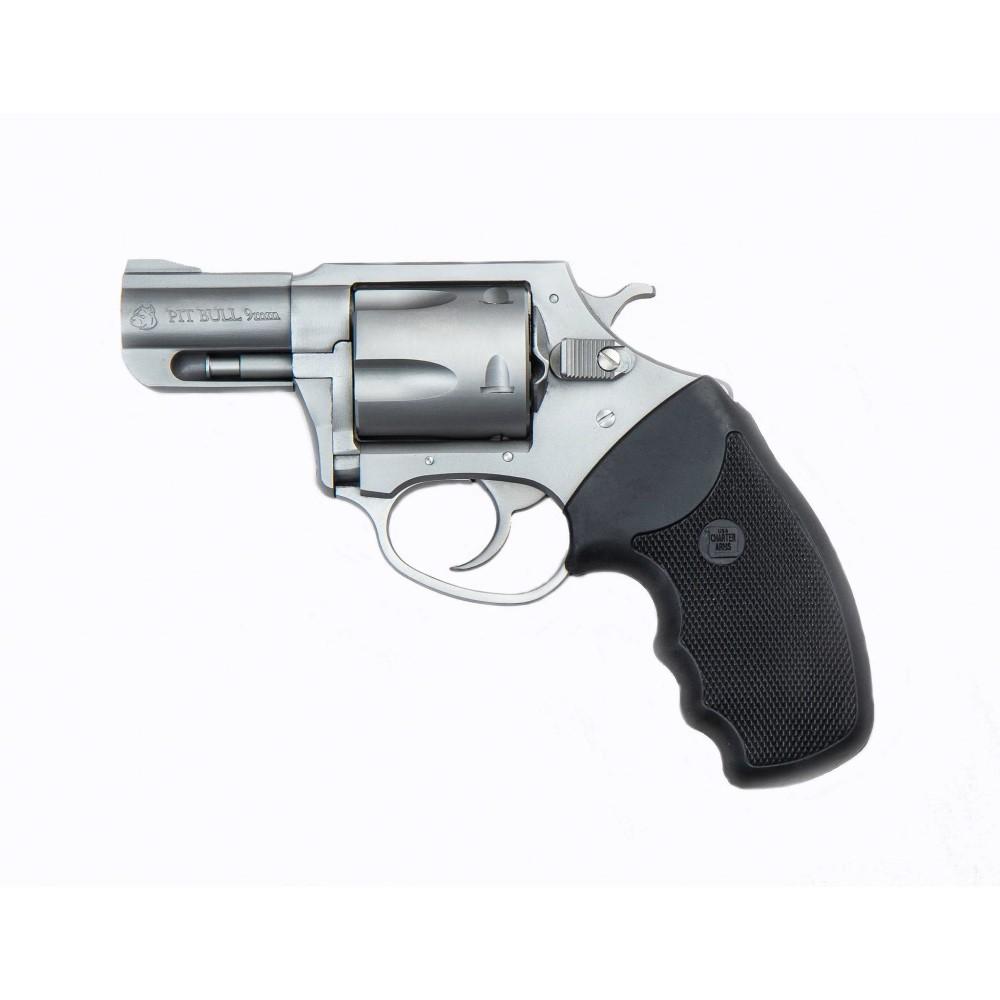 Charter Arms Pitbull Handgun 9mm Luger 5rd Capacity 2.2" Barrel Stainless with Black Grip REFURBISHED Picture of Charter Arms Pit Bull 9mm Stainless Steel 2.2in Brl Referb.