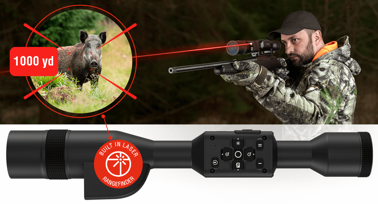 ATN X-Sight 5 LRF 3-15x UHD Smart Day/Night Hunting Rifle Scope w/Gen 5 Sensor Picture of American Technologies Network ATN X-Sight 5 LRF 3-15x UHD Smart Day/Night Hunting Rifle Scope w/Gen 5