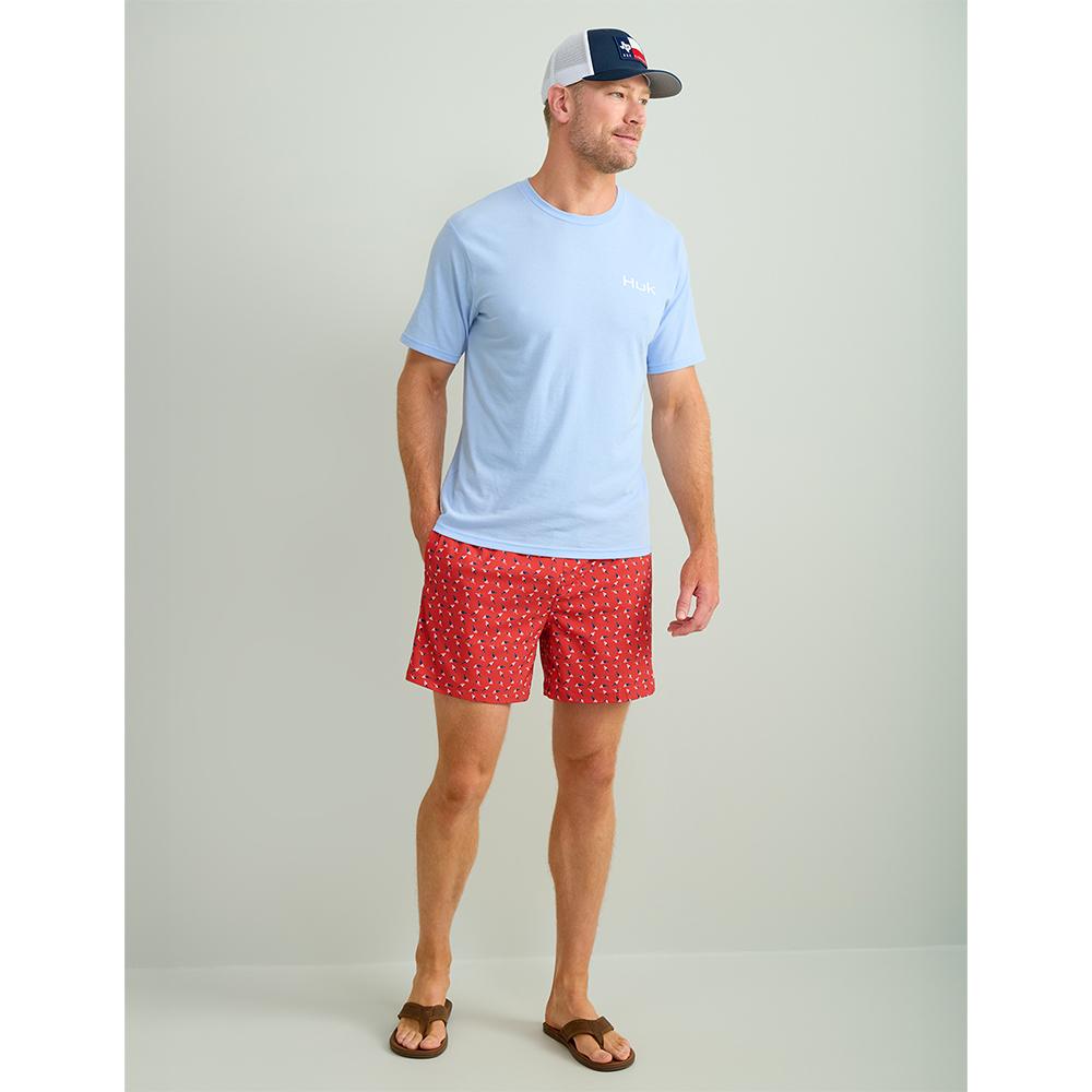 Huk Salute Short Sleeve T-Shirt Windsurfer S Picture of Marolina DBA HUK HUK SALUTE TEE WINDSURFER SS S