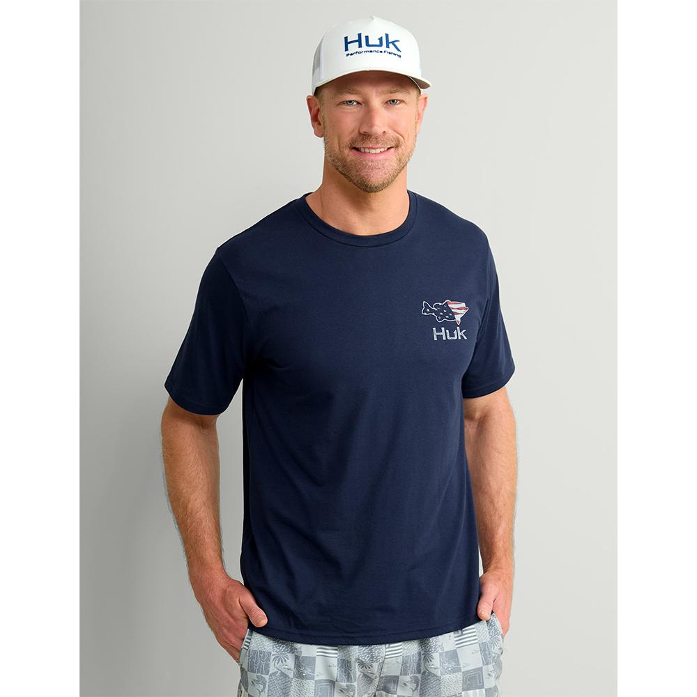 Huk Fish Flag Short Sleeve Shirt Naval Academy S Picture of Marolina DBA HUK HUK FISH FLAG TEE NAVAL ACADEMY SS S