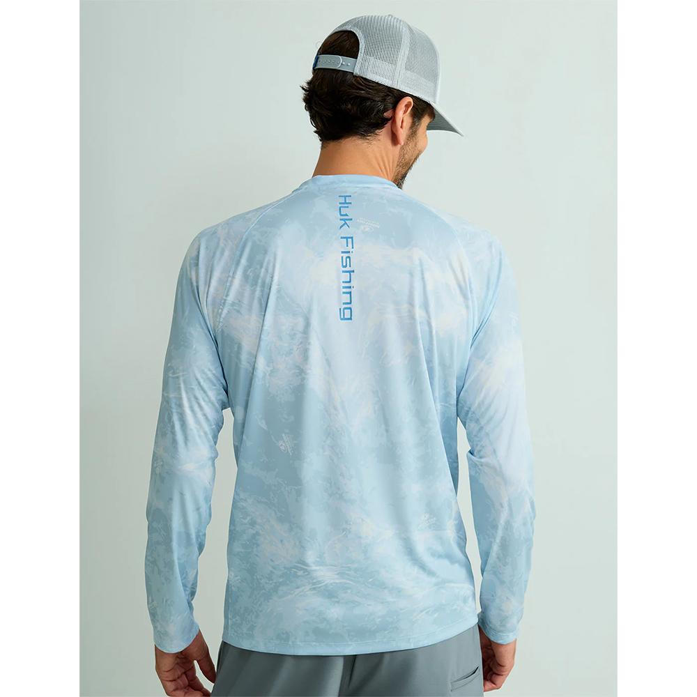 Huk Mossy Oak Pursuit Performance Long Sleeve Crew Shirt MO Stormwater Bonefish XL Picture of Marolina DBA HUK HUK PURSUIT MOSSY OAK PRINTED LS CREW MOE SW BONEFISH LS XL