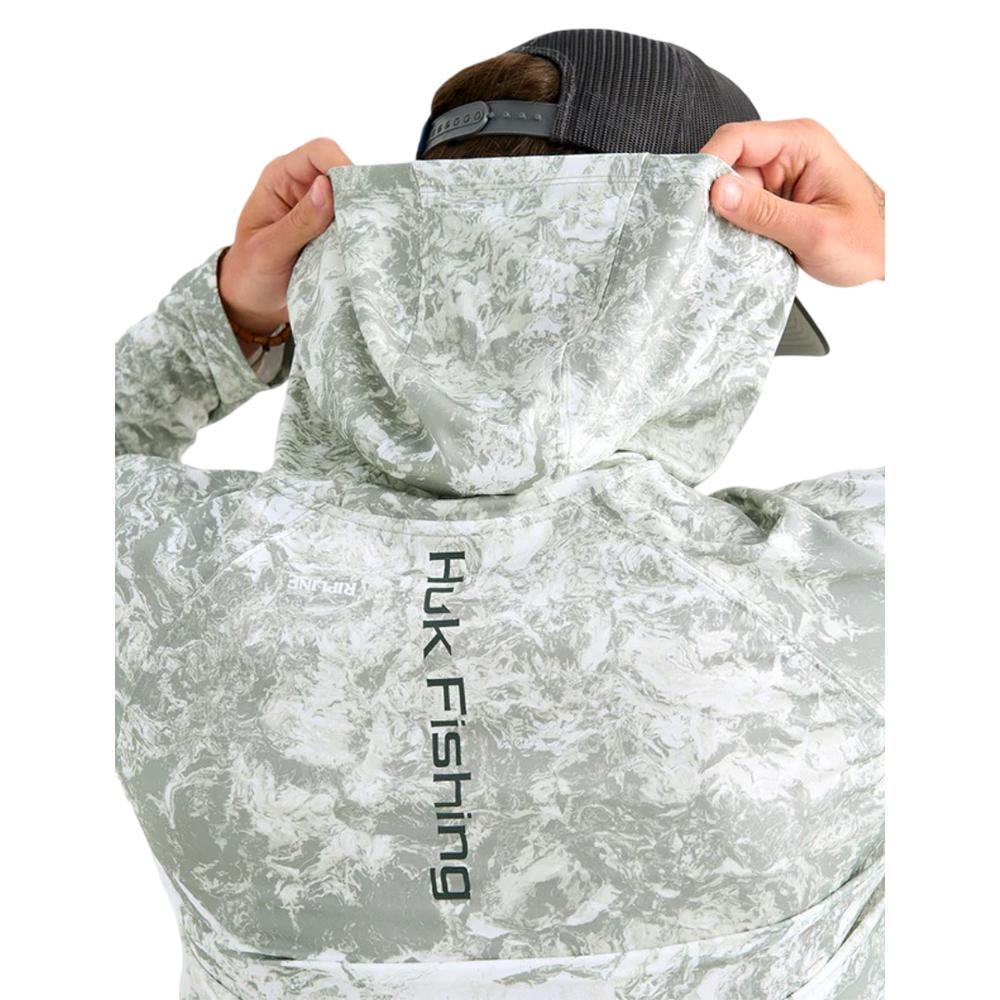 Huk Mossy Oak Pursuit Performance Hoodie MO Seagrass 2XL Picture of Marolina DBA HUK PURSUIT MOSSY OAK PRINTED HOODIE SEAGRASS SIZE XXL