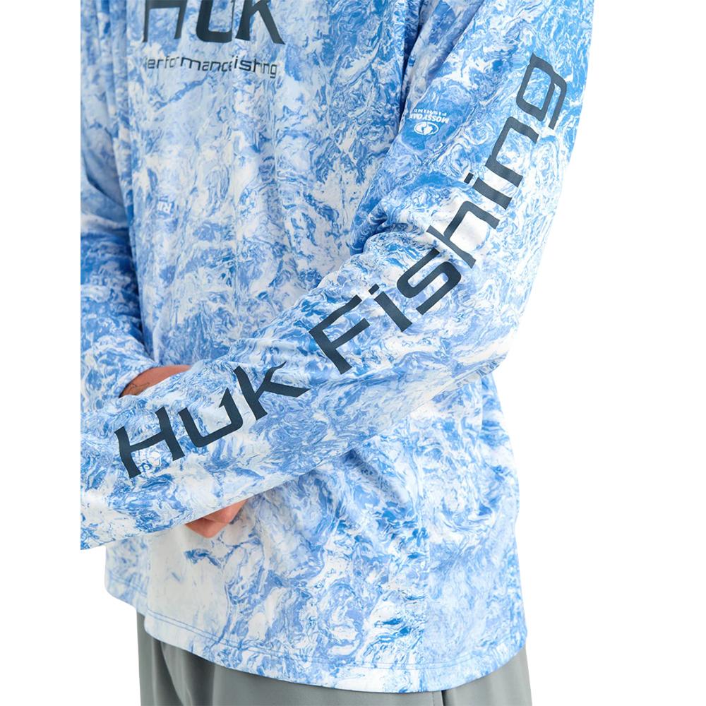 Huk Mossy Oak Pursuit Performance Hoodie MO Regatta M Picture of Marolina DBA HUK PURSUIT MOSSY OAK PRINTED HOODIE REGATTA SIZE M