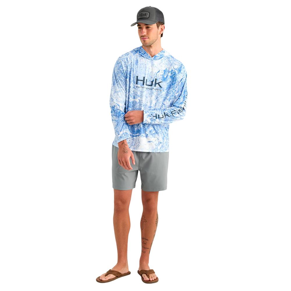 Huk Mossy Oak Pursuit Performance Hoodie MO Regatta L Picture of Marolina DBA HUK PURSUIT MOSSY OAK PRINTED HOODIE REGATTA SIZE L