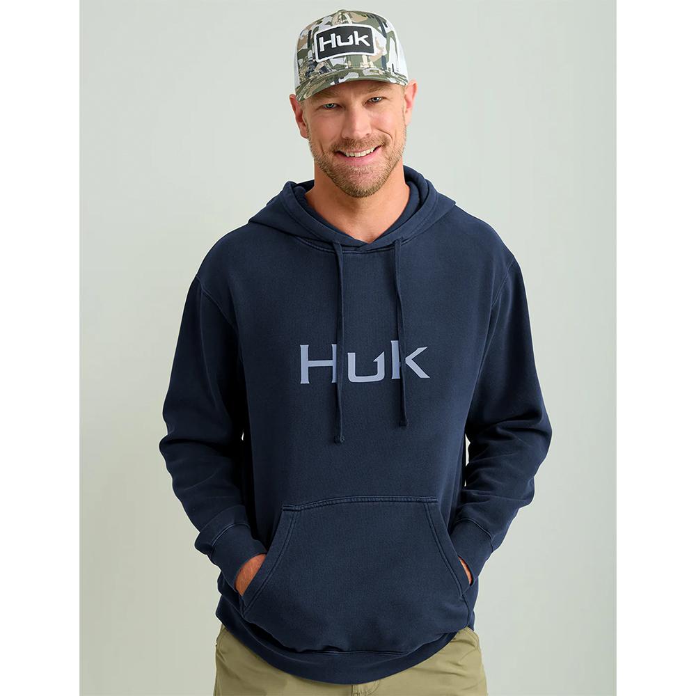 Huk Huk'd Up Logo Long Sleeve Hoodie Naval Academy S Picture of Marolina DBA HUK HUK HUK'D UP LOGO HOODIE NAVAL ACADEMY S
