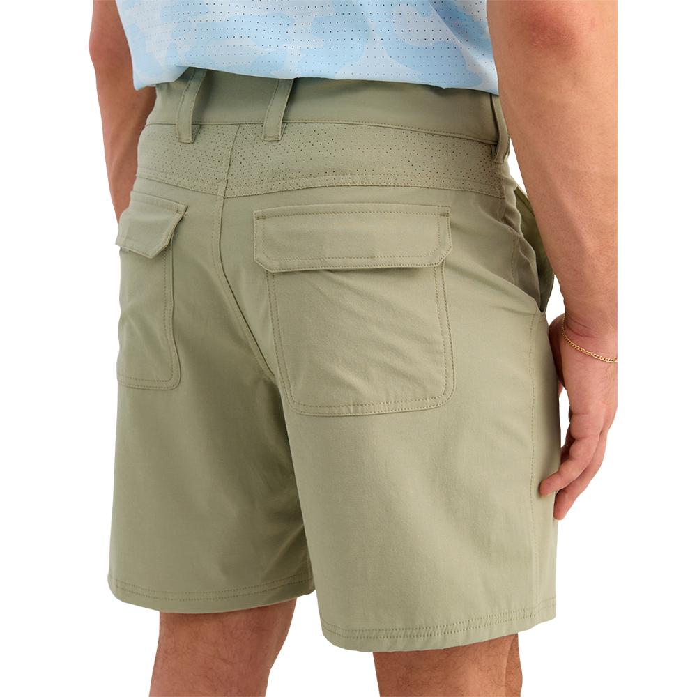 Huk Next Level 7" Shorts Seagrass S Picture of Marolina DBA HUK NXTLVL 7 SHORT SEAGRASS SIZE S