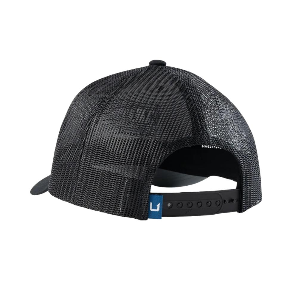 Huk Trophy Flag Trucker Hat Black Picture of Marolina DBA HUK TROPHY FLAG TRUCKER BLACK SIZE 1