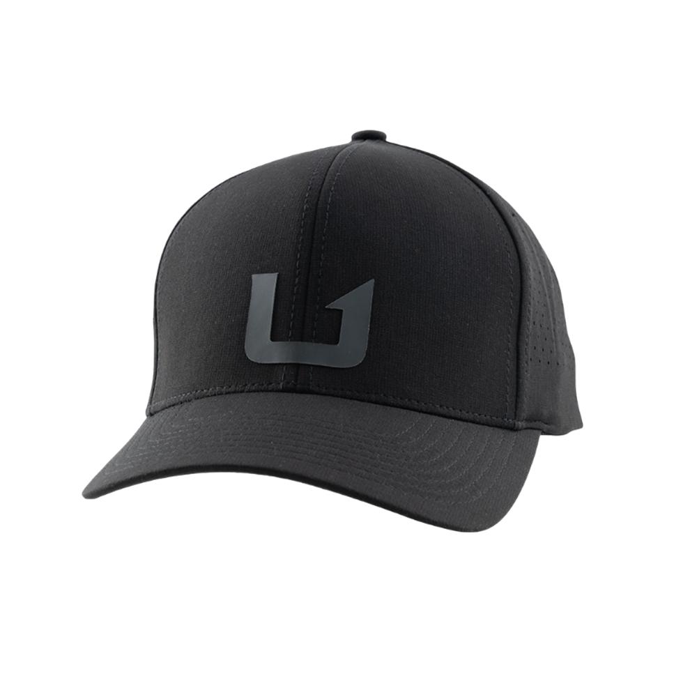 Huk Barb U 110 Performance Hat Black Picture of Marolina DBA HUK HUK BARB U 110 PERFORMANCE SNAPBACK BLACK SIZE 1
