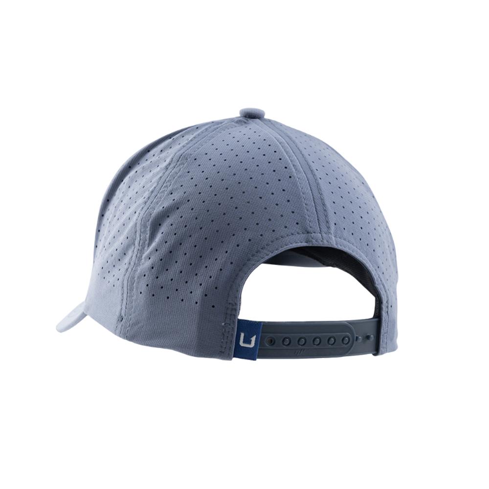 Huk Barb U 110 Performance Hat Stormy Blue Picture of Marolina DBA HUK HUK BARB U 110 PERFORMANCE SNAPBACK STORMY BLUE SIZE 1