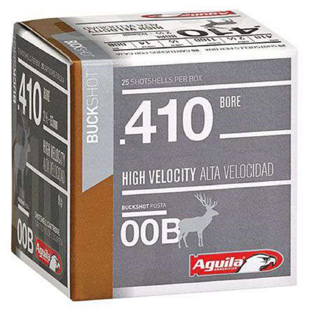Aguila Hunting Shotshells .410 ga 2-1/2" 1/2oz 1100 fps #00 25/ct