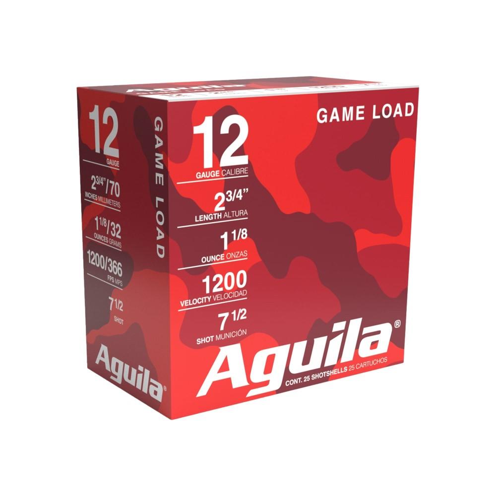 Aguila Field Shotshells 12 ga 2-3/4" 1-1/8oz 1200 fps #7.5 25/ct