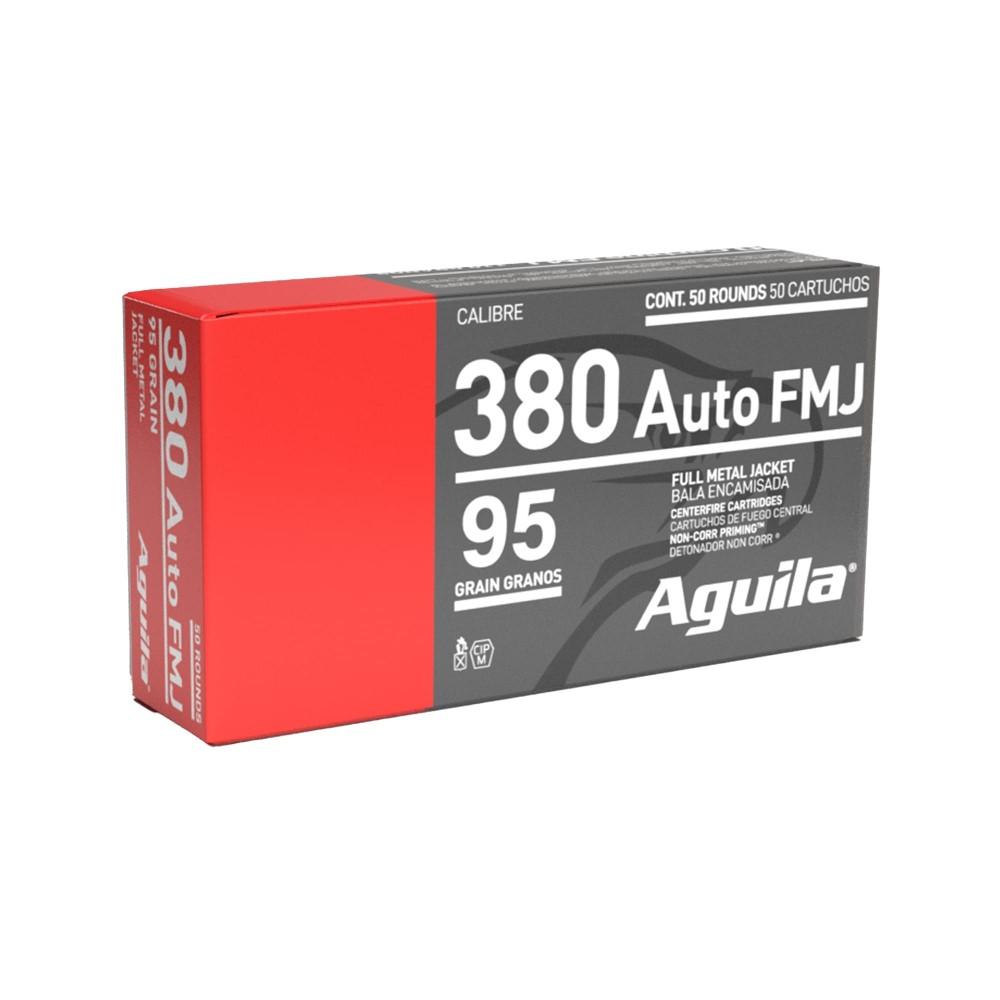 Aguila Handgun Ammunition .380 Auto 95 gr FMJ 945 fps 1000/ct