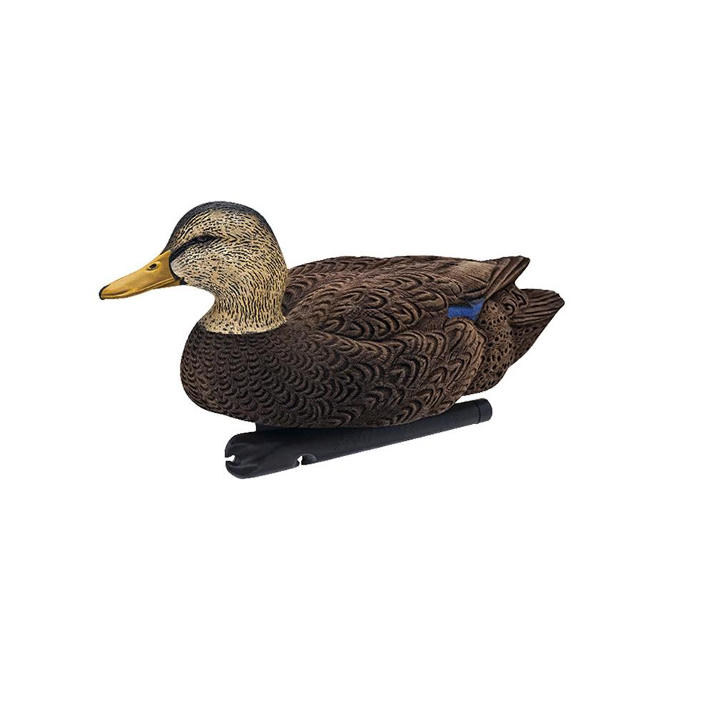 Avian-X Topflight Black Ducks Floating Decoys 6/ct Picture of AVIAN AVIAN TOPFLIGHT FLOATING / FLOCKED BLACK DUCKS