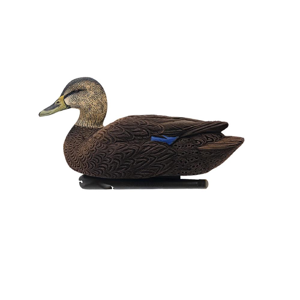 Avian-X Topflight Black Ducks Floating Decoys 6/ct Picture of AVIAN AVIAN TOPFLIGHT FLOATING / FLOCKED BLACK DUCKS