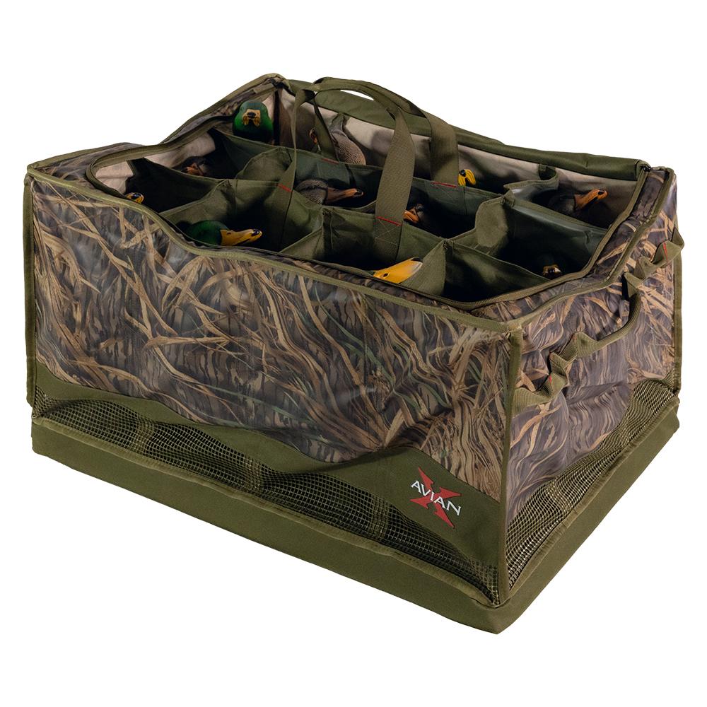 Avian-X Floating Slotted Decoy Bag 12 Slots Mossy Oak Original Shadow Grass Picture of AVIAN FLOATING SLOTTED DECOY BAGMOSSY OAK SHADOWGRASS