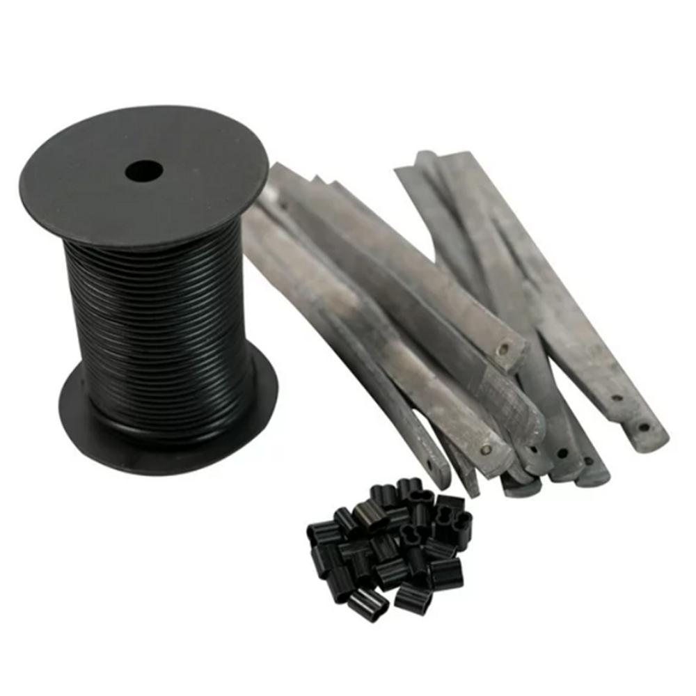 Zink Decoy Rigging Kit with 200' PVC Decoy Line 4 oz Strap Weights (12) Line Crimps (24) Picture of AVIAN DECOY RIGGING KIT/200' PVC DECOY LINE/(12) 4OZ STRAP WEIGHTS/24 LINE CRIMPS