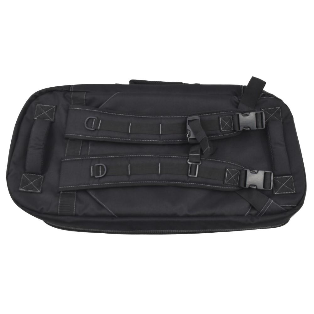 Advance Warrior Solutions Frame 28" Handgun Case with Backpack Strap Black with Grey Picture of Advance Warrior Solutions LLC FRAME 28" RIFLE BACKPACK COLOR BLACK / GREY / TSA LOCK