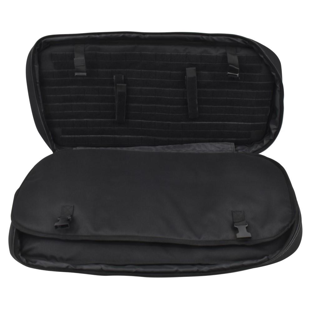 Advance Warrior Solutions Frame 28" Handgun Case with Backpack Strap Black with Grey Picture of Advance Warrior Solutions LLC FRAME 28" RIFLE BACKPACK COLOR BLACK / GREY / TSA LOCK