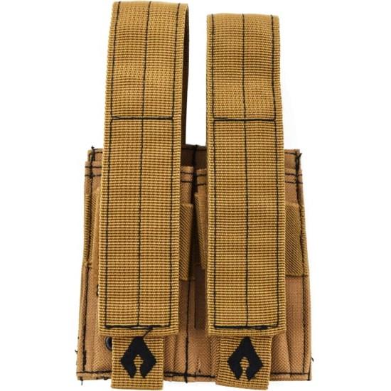 Advance Warrior Solutions Pistol Double Mag Pouch Tan Picture of Advance Warrior Solutions LLC PISTOL DOUBLE MAG POUCH TAN