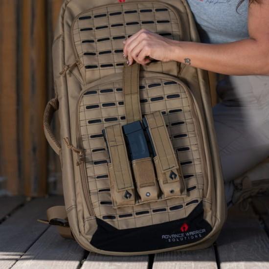 Advance Warrior Solutions Pistol Triple Mag Pouch Tan Picture of Advance Warrior Solutions LLC PISTOL TRIPLE MAG POUCH TAN