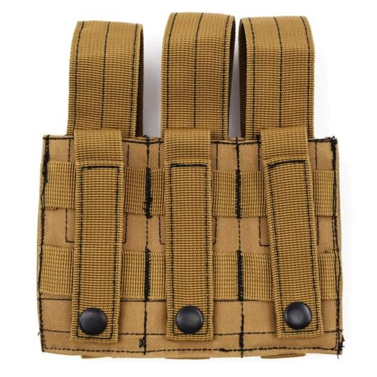 Advance Warrior Solutions Pistol Triple Mag Pouch Tan Picture of Advance Warrior Solutions LLC PISTOL TRIPLE MAG POUCH TAN