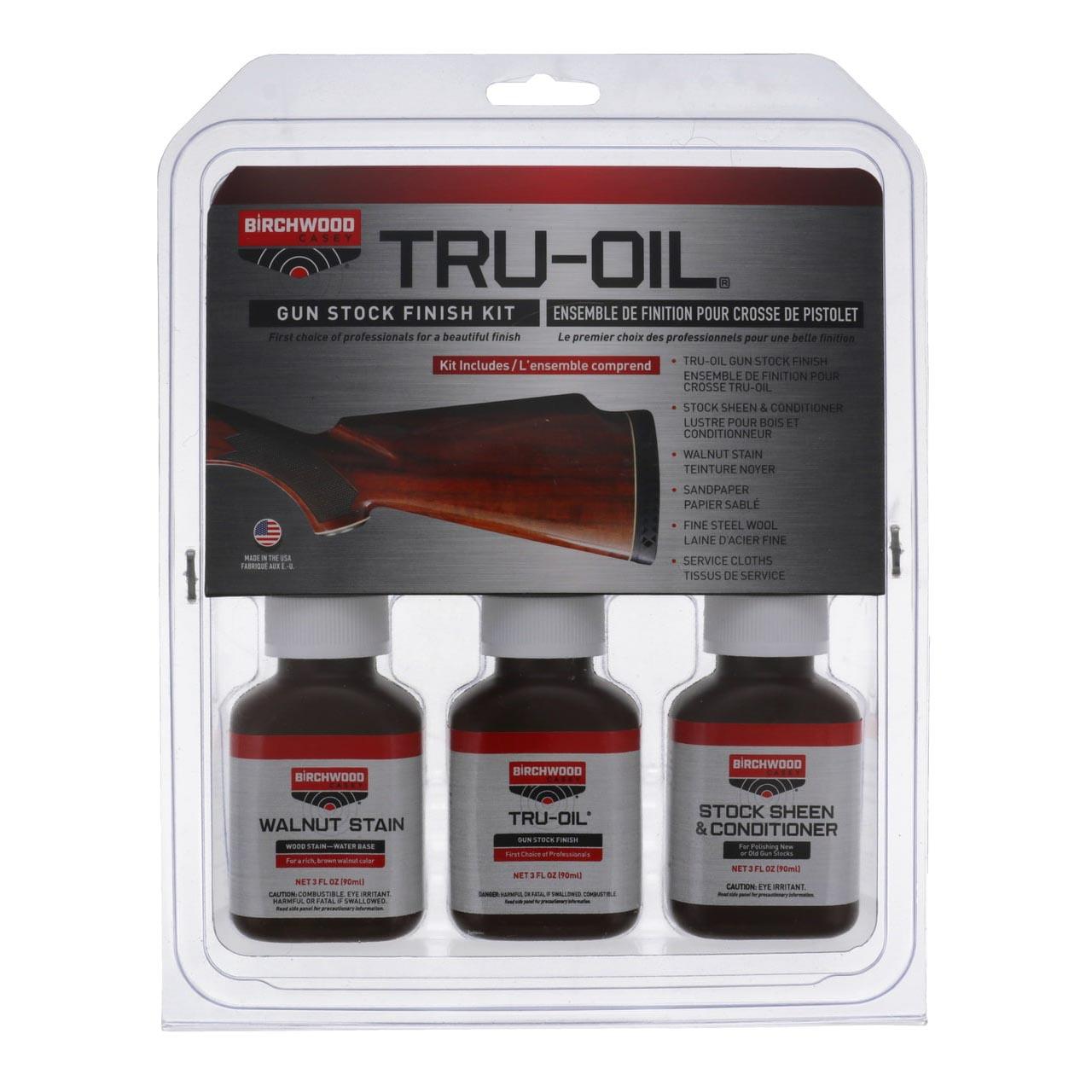 Birchwood Casey Tru-Oil Gun Stock Finish Kit Picture of Birchwood Casey BIRCHWOOD CASEY TRU-OIL STOCK FINISHING KIT
