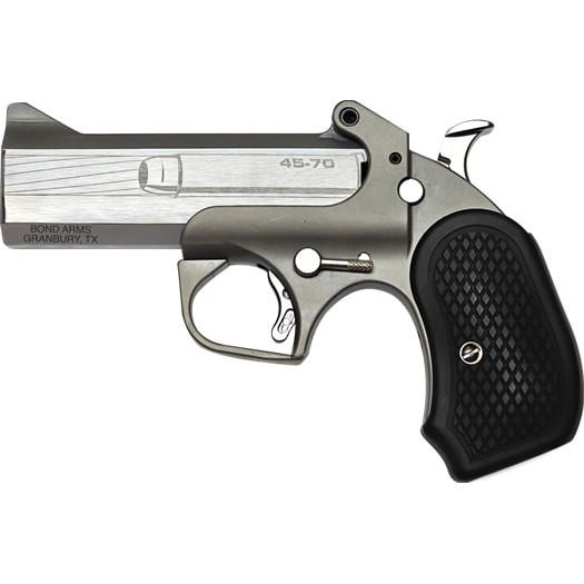 Bond Arms Cyclops .45-70 Gov't Single Shot 4.25" Barrel Stainless Steel with Black Grips Picture of Bond Arms Inc. Bond Arms Cyclops Rough Series 45-70 Pistol 4.25in Brl