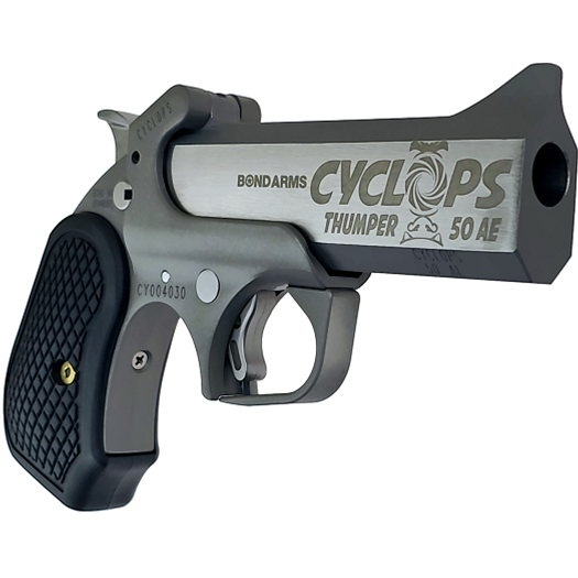 Bond Arms Cyclops Handgun .50 AE Single Shot 4.25" Barrel Black Picture of Bond Arms Inc. Bond Arms Cyclops 50AE Rough Series 4.25in Barrel