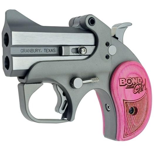 Bond Arms "Bond Arms Girl" Roughneck Handgun .357 Mag/.38 Spl  2rd Capacity 2.5'' Barrel Pink Bond Arms Girl Wood Grips Picture of Bond Arms Inc. Roughneck Bond Arms Girl SS 357/38 2.5'' Pink Bond Arms Girl Wood Grips
