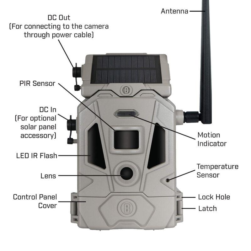 Bushnell Cellular CelluCore 20 Trail Camera Solar Dual SIM Tan box Picture of Bushnell Trail Camera Cellular CelluCore 20 Solar Dual SIM Tan box