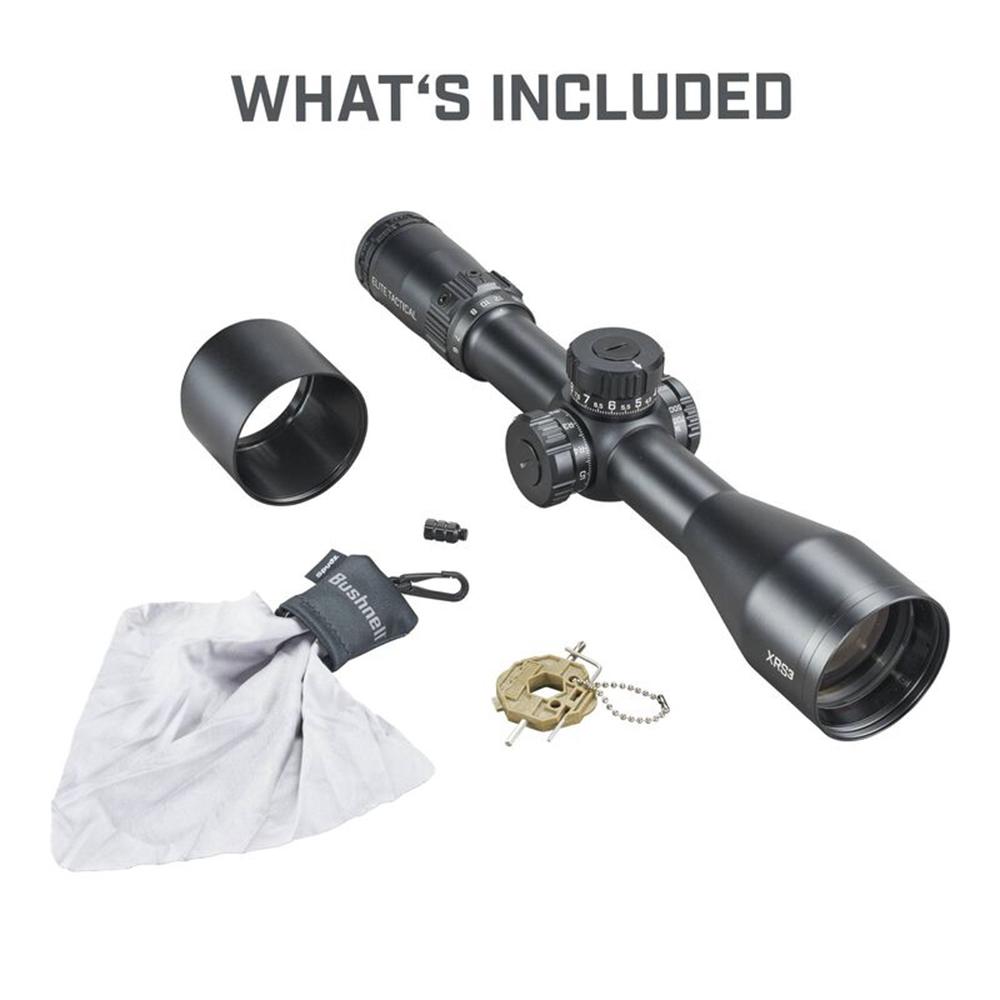 Bushnell Elite Tactical XRS3 Rifle Scope 6-36x56mm 34mm FFP G4P Black Picture of Bushnell BUSHNELL 6-36x56 XRS3 Black Elite Tactical ED-Prime Obj. G4P Reticle