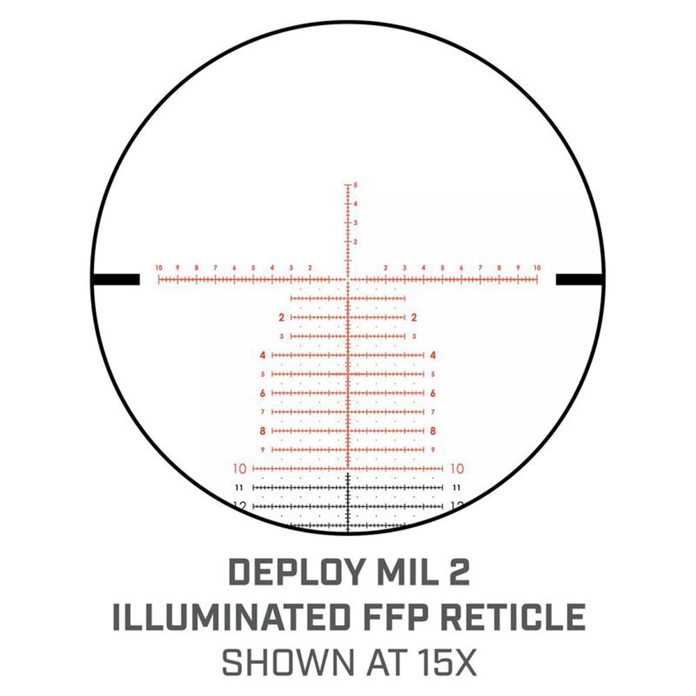 Bushnell Match Pro ED Rifle Scope 3-18x50 34mm FFP DM2 - MIL Illum Black Picture of Bushnell 3-18x50 Match Pro ED Illum. Black Matte Riflescope FFP MRAD