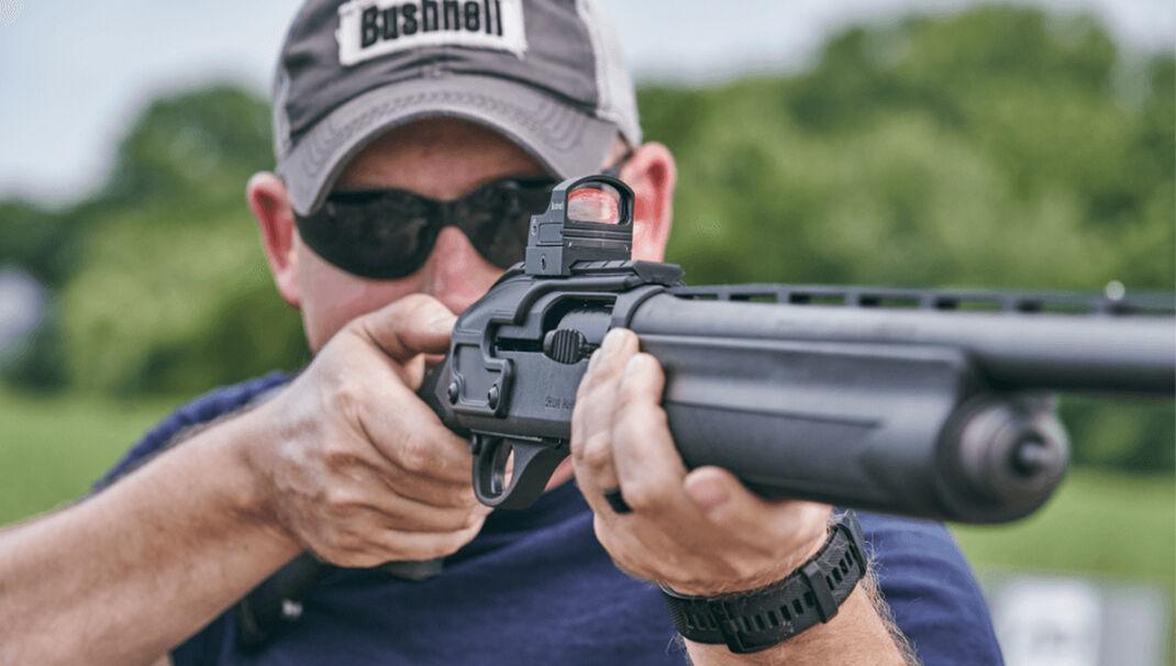 Bushnell RXS-100 Reflex Sight - 4 MOA Dot with 8 Brightness Settings Picture of Bushnell REFLEX SIGHT TACTICAL RIFLESCOPE CLEAR 4 MOA DOT W/8 BRIGHT SETTINGS