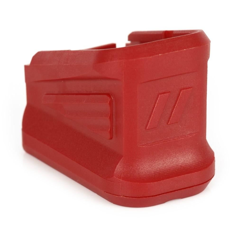ZEV Basepad for Glock 9mm Luger/.40 S&W Red 5/rd Picture of ZEV Technologies ZEV Polymer +5 Basepad for Glock 17 Magazine Red