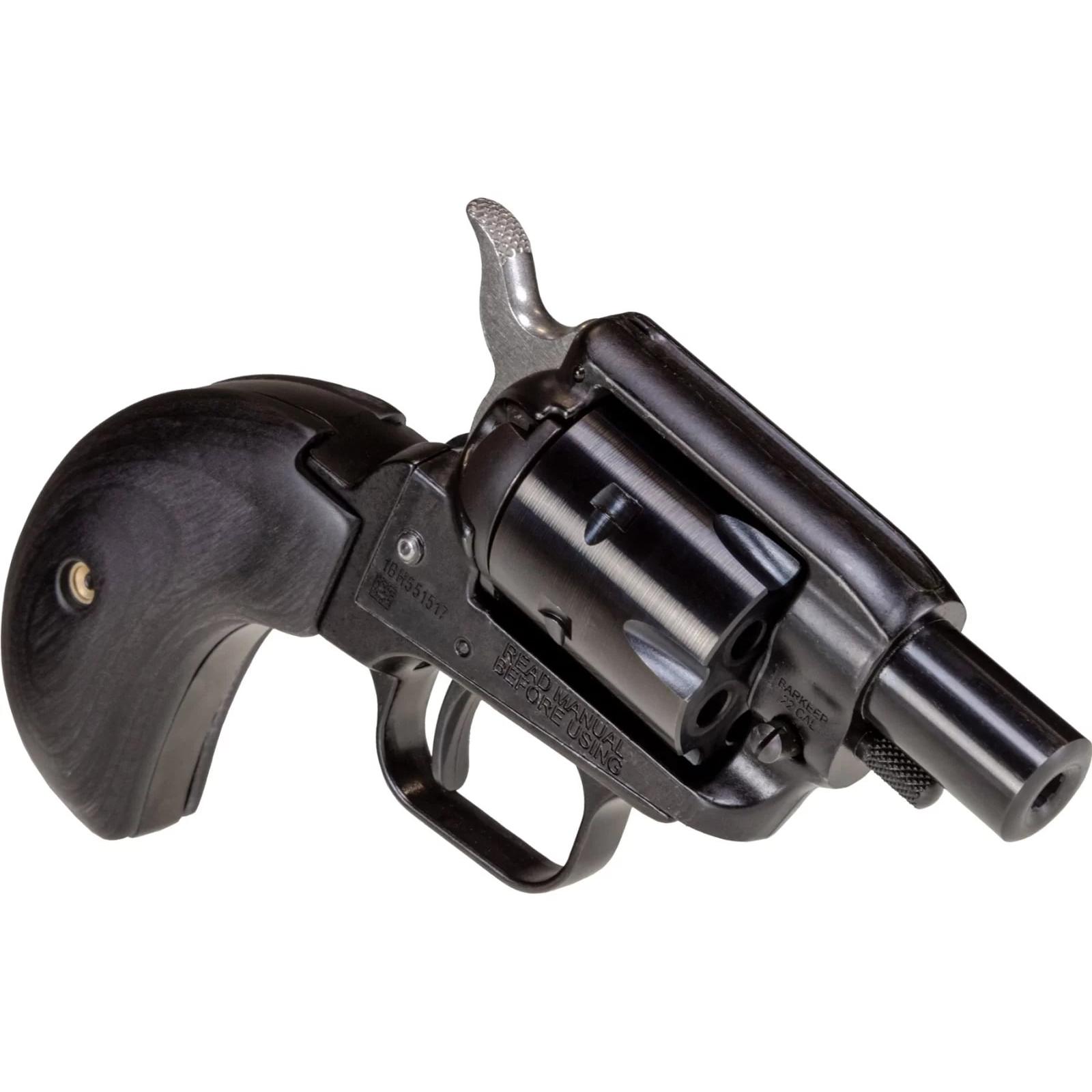 Heritage Barkeep Boot Black Handgun 22 LR 6rd Magazine 1.68" Barrel Black Picture of Taurus International - Heritage HERITAGE BARKEEP BOOT 22LR BK/BK 1'' 6 RDS BH BK DYM.WD