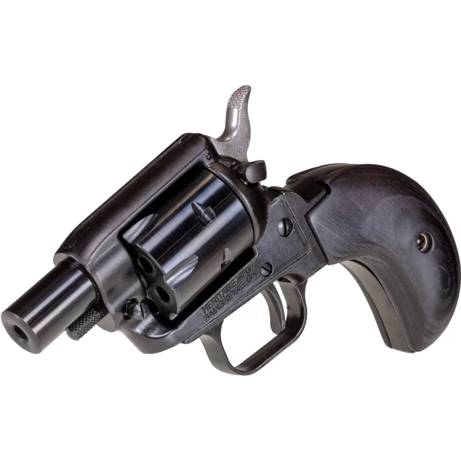 Heritage Barkeep Boot Black Handgun 22 LR 6rd Magazine 1.68" Barrel Black Picture of Taurus International - Heritage HERITAGE BARKEEP BOOT 22LR BK/BK 1'' 6 RDS BH BK DYM.WD