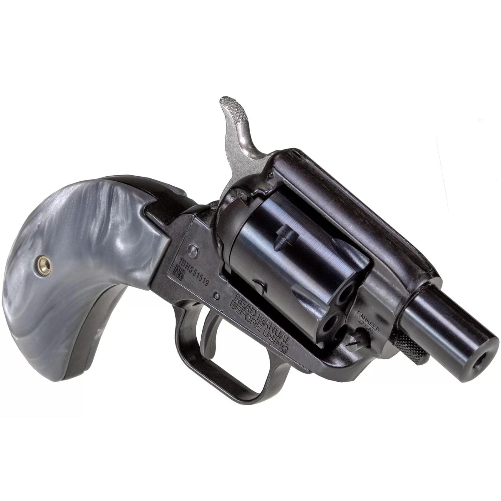 Heritage Barkeep Boot Gray Pearl Handgun 22 LR 6rd Magazine 1.68" Barrel Gray Picture of Taurus International - Heritage HERITAGE BARKEEP BOOT 22LR BK/BK 1'' 6 RDS BH GRAY PEARL