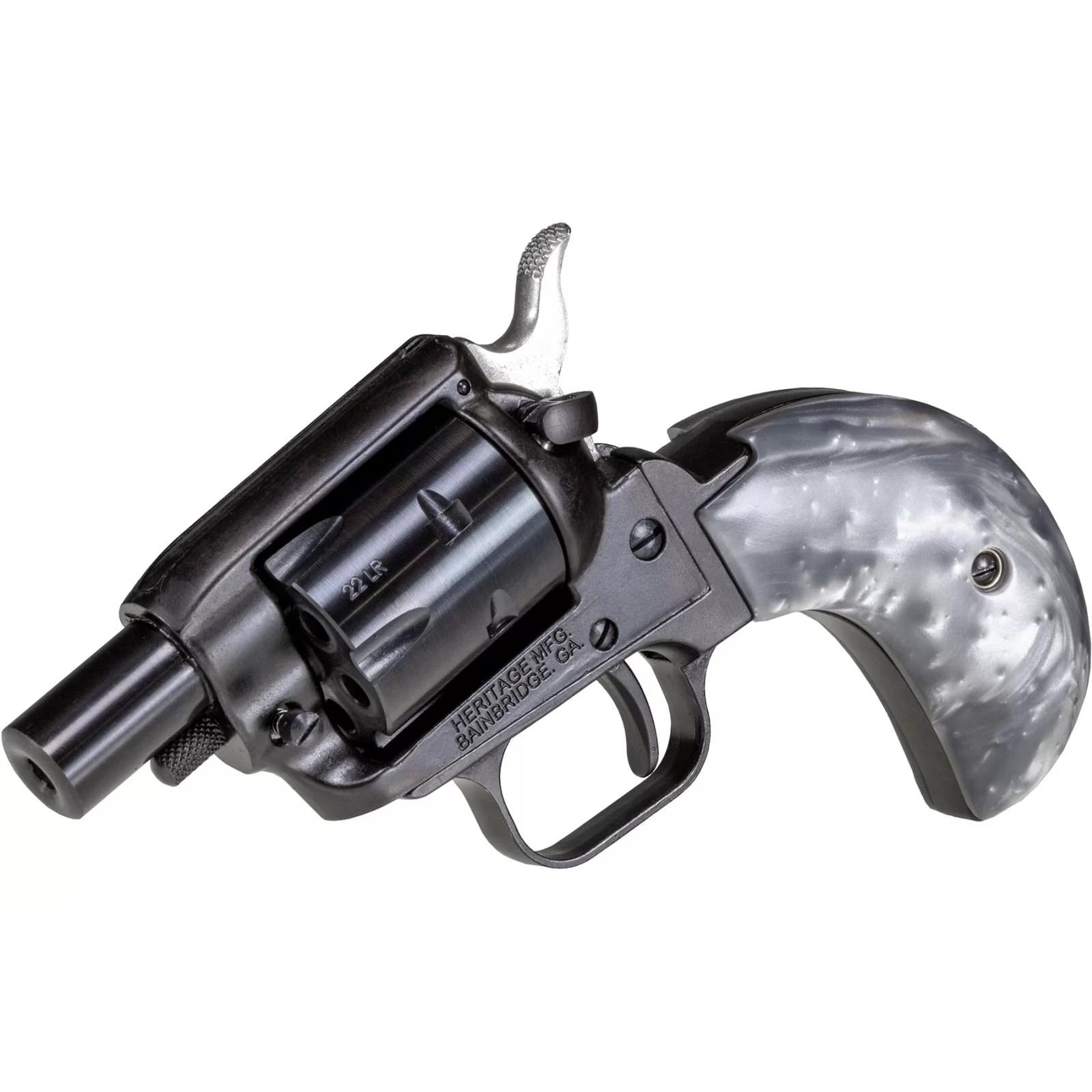 Heritage Barkeep Boot Gray Pearl Handgun 22 LR 6rd Magazine 1.68" Barrel Gray Picture of Taurus International - Heritage HERITAGE BARKEEP BOOT 22LR BK/BK 1'' 6 RDS BH GRAY PEARL