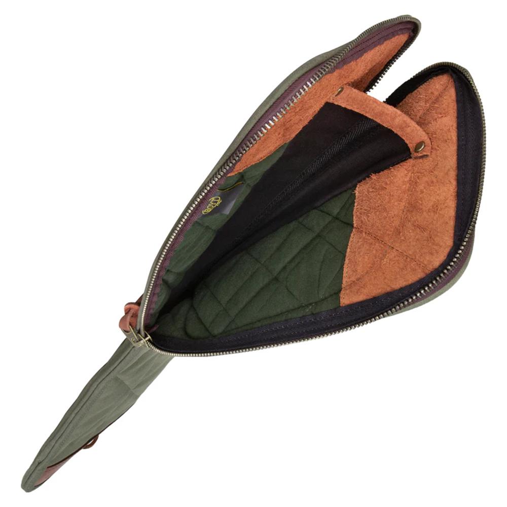 Boyt Signature Series Waxed Canvas Takedown Case Shotgun Case 30" Khaki Picture of Boyt Harness Company Boyt Signature GC214WC Takedown Shotgun Case Khaki 30''