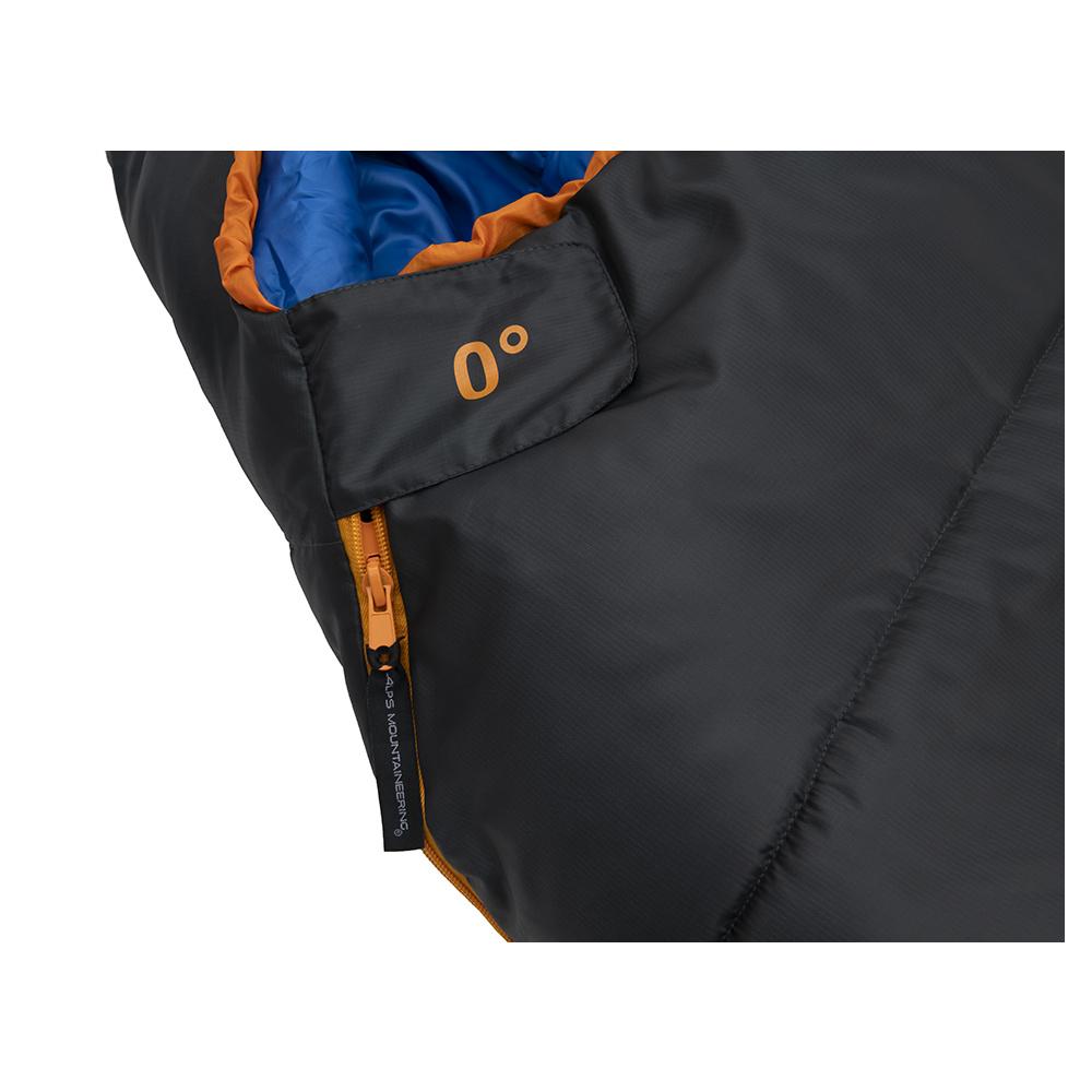 Alps Mountaineering Blaze 0° Regular Sleeping Bag 32x80 Charcoal/Orange Picture of ALPS Brands Blaze 0° Regular 32x80 Sleeping Bag Charcoal/Orange