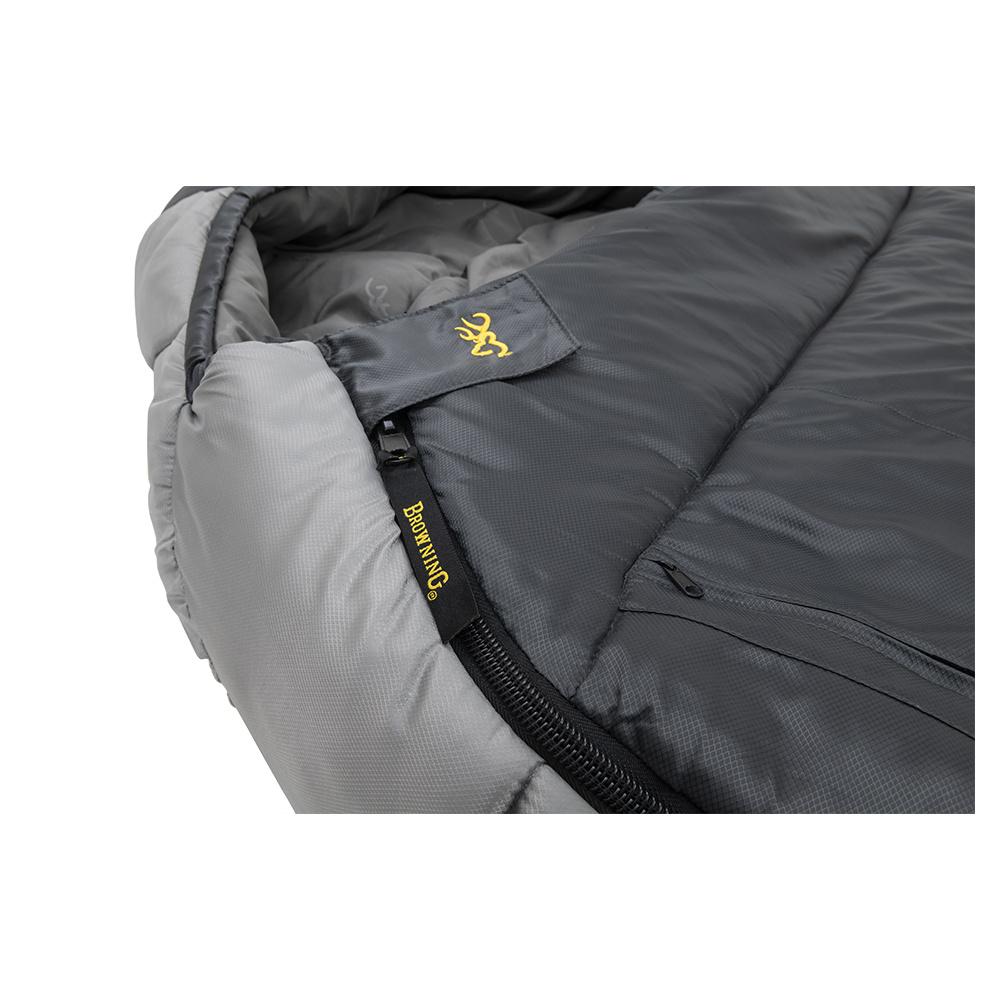 Browning Camping McKinley 0 Degree Sleeping Bag 36x90" Grey Picture of ALPS Brands Browning Camping McKinley 0° Charcoal/Gray Sleeping Bag
