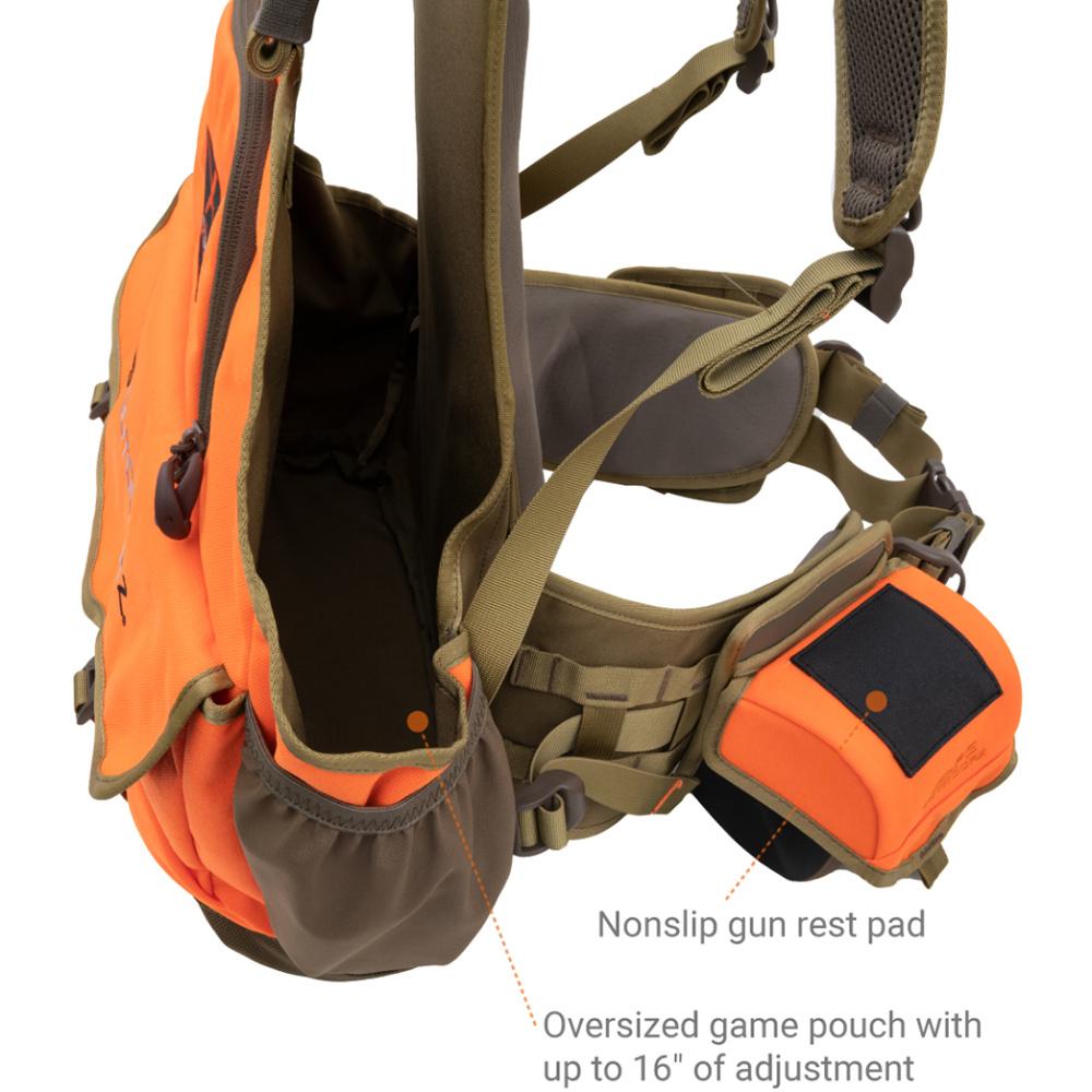Alps Outdoorz Upland Game Vest X 2.0 Blaze Orange with Adjustable Belt Picture of ALPS Brands Alps Outdoorz Upland Game Vest X 2.0 Blaze Orange w/Adj Belt